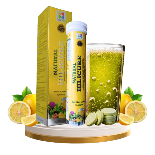 Hilicure Product Bottle with Lemons and Oranges